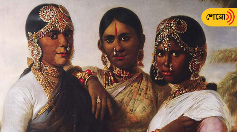 three Indian queens posed as model to promote smallpox vaccination