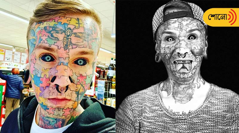 This is why this man modified his body with peculiar tattoos