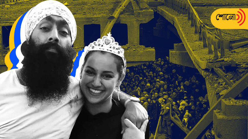 The Sikh couple has been helping flee refugees at Poland-Ukraine border