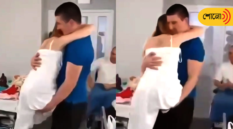 Nurse who lost both her legs has first dance with husband