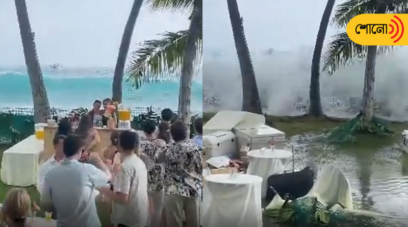 destination wedding gets devastated due to high waves