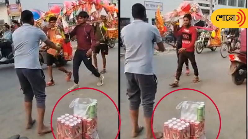 Man Offers Beer To Kanwariyas In Uttar Pradesh’s Aligarh