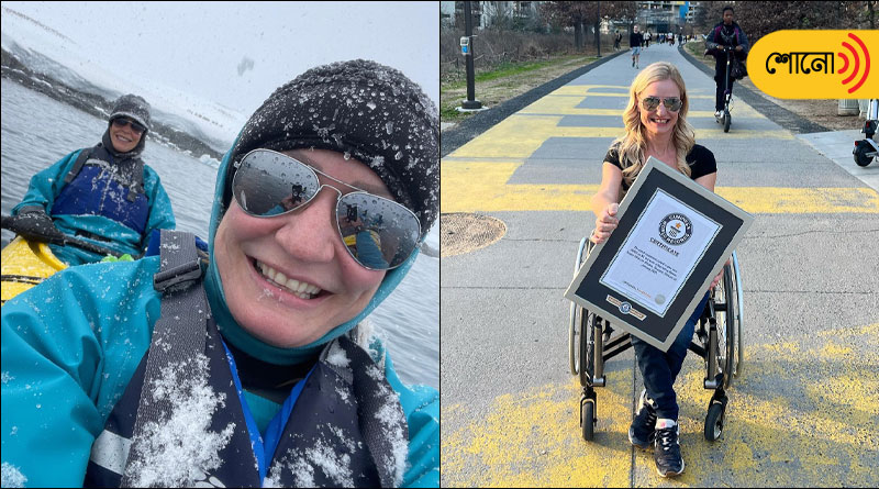 Woman on wheelchair visit 55 countries in a year