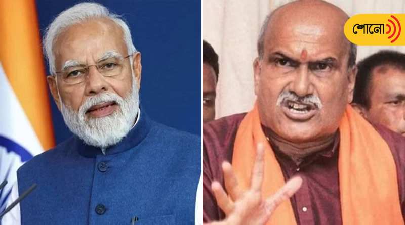 Hindu sena chief slams bjp leaders for using Modi's picture in election campaign