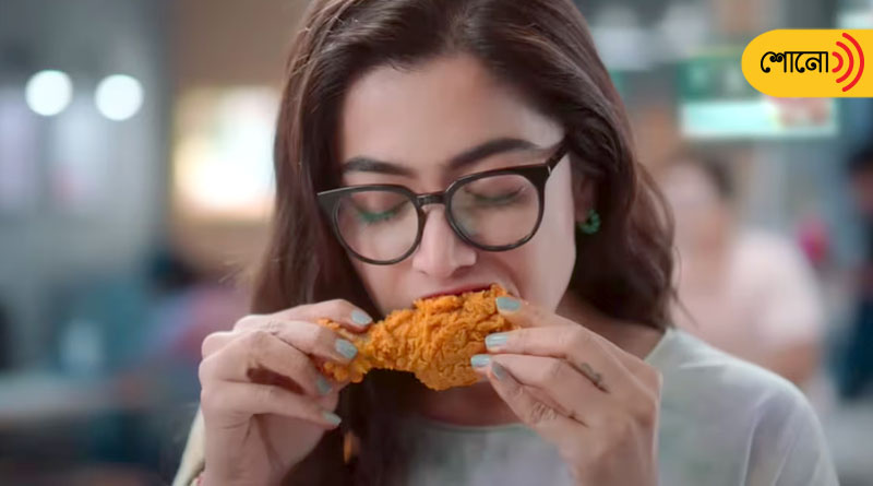 Vegetarian Rashmika Mandanna gets trolled for eating fried chicken in advertisement