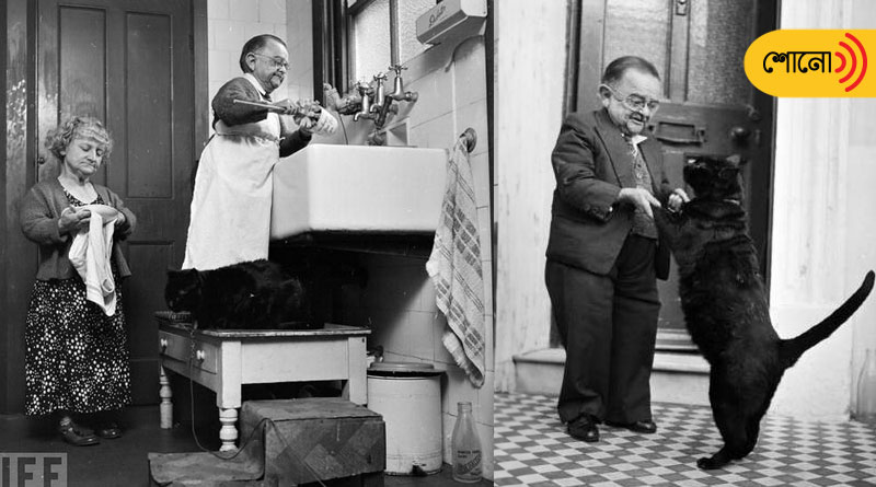 Henry Behrens, the smallest man in the world became a globe-trotter
