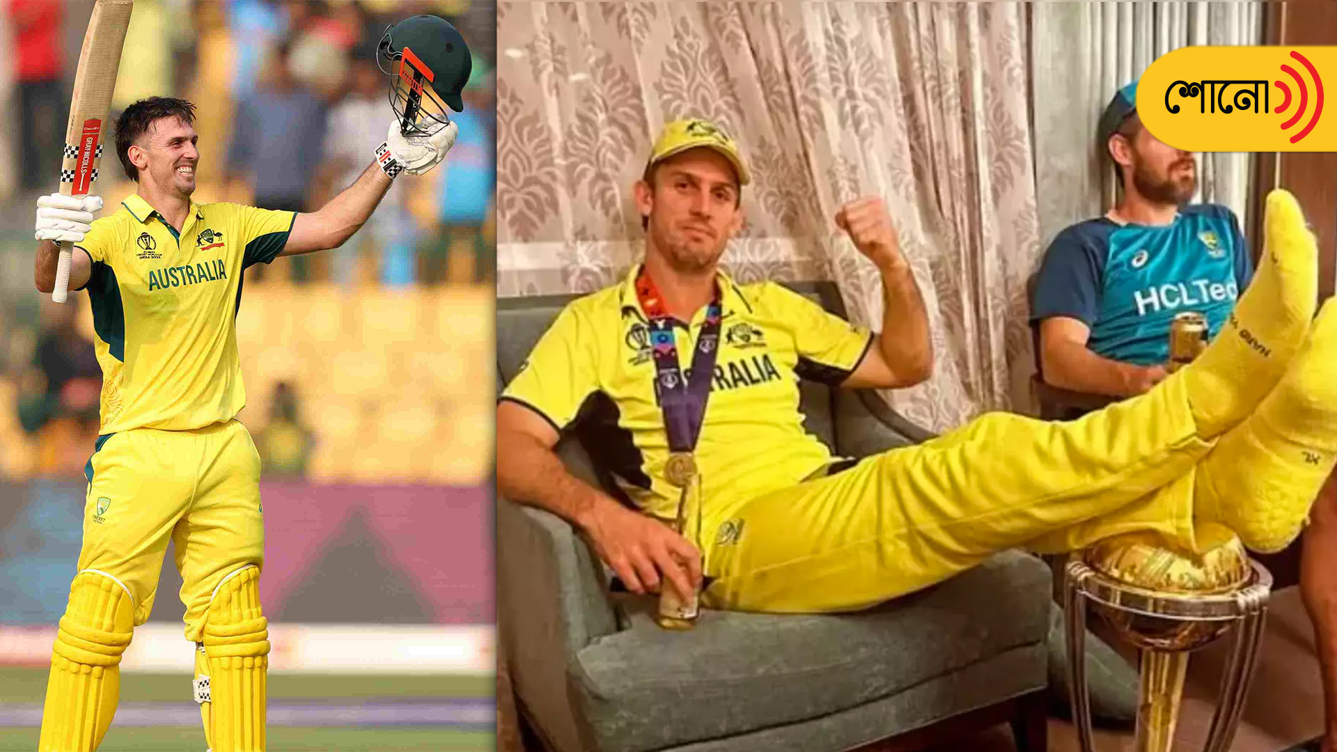 Mitchell Marsh faces legal trouble for resting feet on WC trophy
