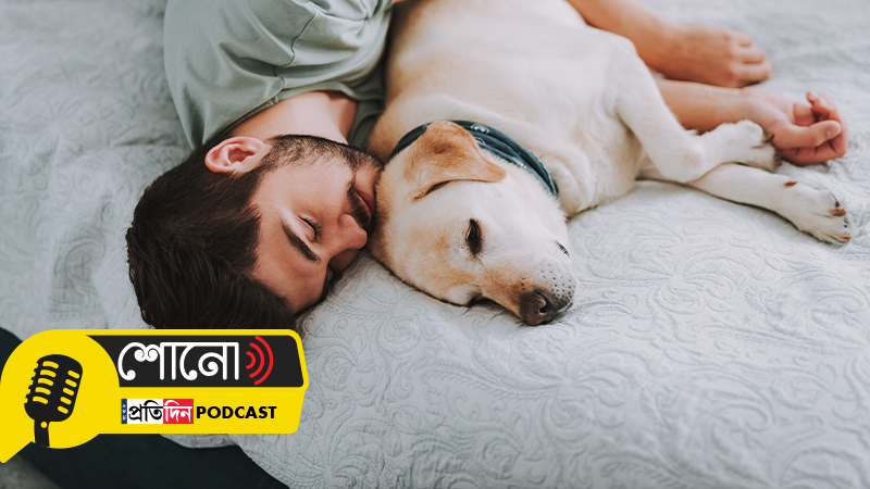 know how Sleeping in bed with your dog 'improves health'