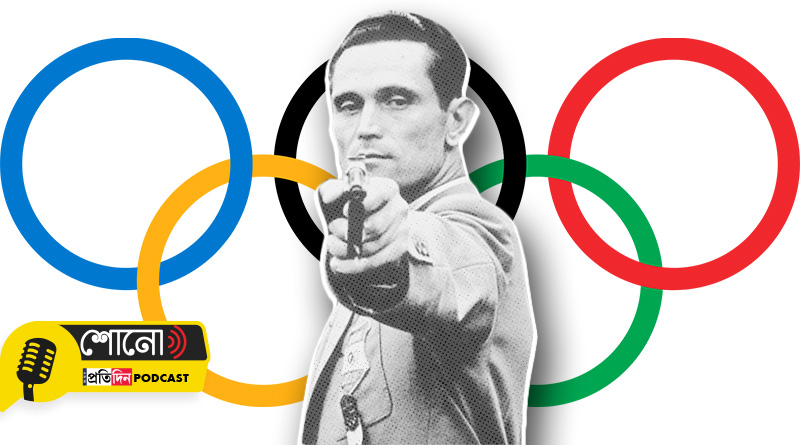 Karoly Takacs won 2 gold medals in Olympics shooting