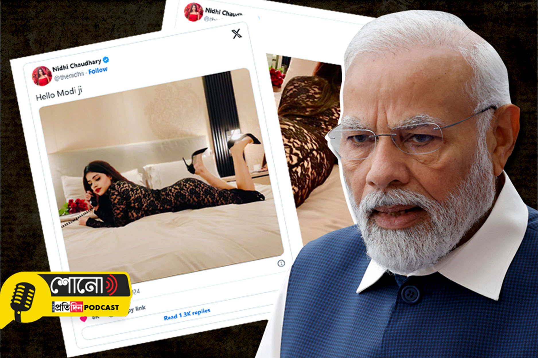 Influencer Slammed For Using 'Modi' Reference On Vulgar Photo Post