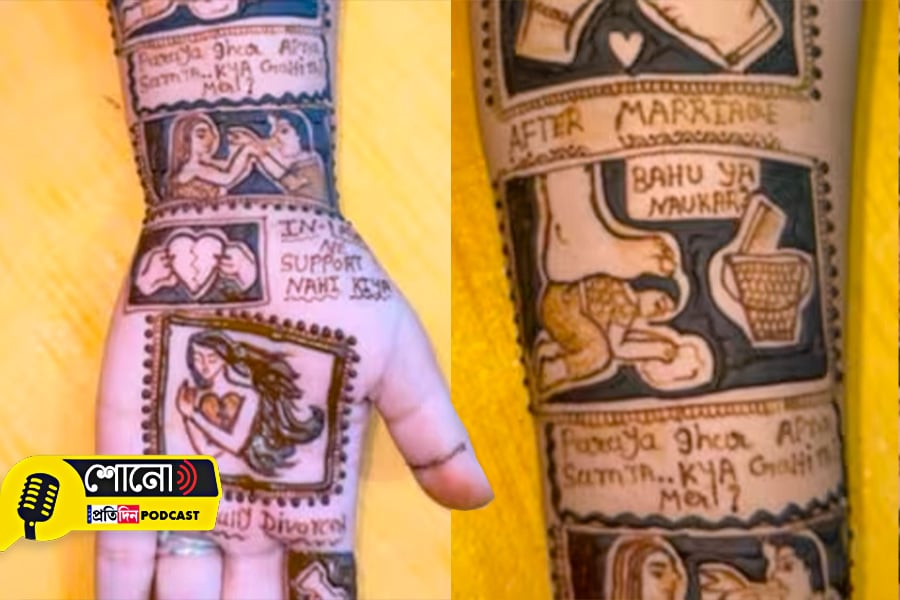 Woman narrates her marriage journey through mehendi: ‘Finally divorced’